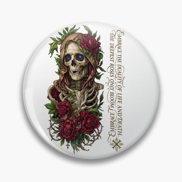 Item preview, Gothic Skull Shroud Red Rose designed and sold by Sovereign Supply Co..