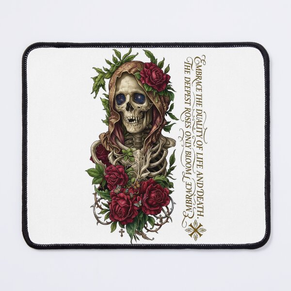 Item preview, Gothic Skull Shroud Red Rose designed and sold by Sovereign Supply Co..
