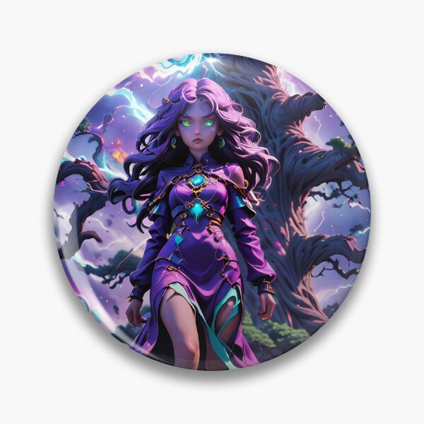Item preview, Mystical Sorceress Beneath the World Tree | Fantasy Anime Art designed and sold by athanasioungr.