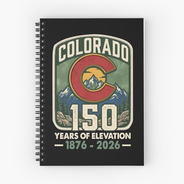 Item preview, Colorado 150 Years of Elevation - 2026 Anniversary Badge designed and sold by FernaRoje.