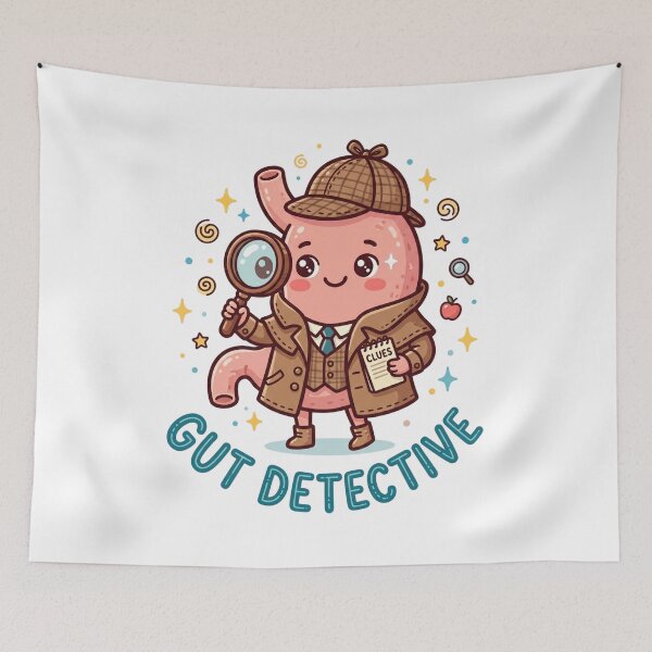 Item preview, Cute Gut Detective Stomach - Funny Gastroenterology Nurse Art designed and sold by fit-and-fine26.