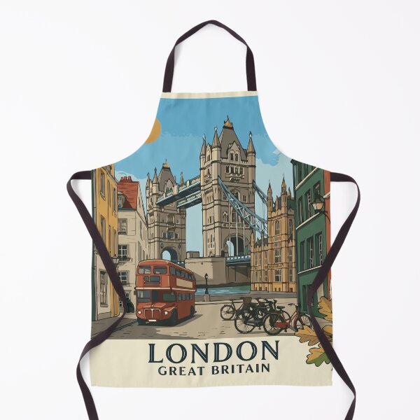 Item preview, London Great Britain Vintage Retro Travel Art designed and sold by CharaFei..