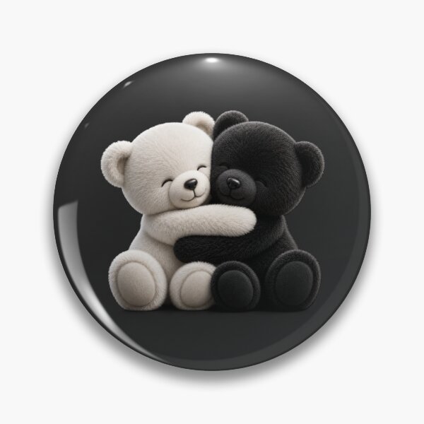 Item preview, Cute Hugging Teddy Bears Illustration designed and sold by AstraDrip Studio.