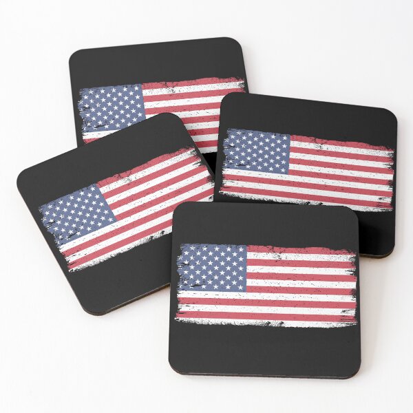 Item preview, Vintage Grunge USA Flag Graphic T-Shirt Design designed and sold by PrintAtelier.
