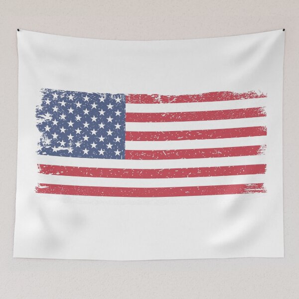 Item preview, Vintage Grunge USA Flag Graphic T-Shirt Design designed and sold by PrintAtelier.