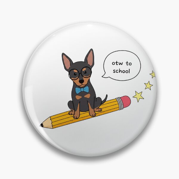 Item preview, Funny Miniature Pinscher Back To School Pencil Boys Girls Kids designed and sold by FurryHavenPH.
