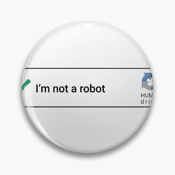 Item preview, I'm Not A Robot Human Driver Funny Bumper Sticker designed and sold by Focus-Point.