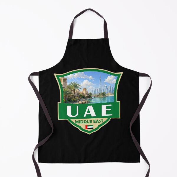 Item preview, UAE United Arab Emirates Illustration Retro Badge designed and sold by KrisSidDesigns.