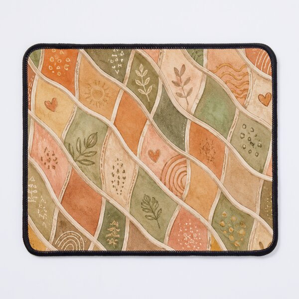 Item preview, Boho Earth Love | Abstract Pastel Botanical Pattern designed and sold by InnerwayStudio.