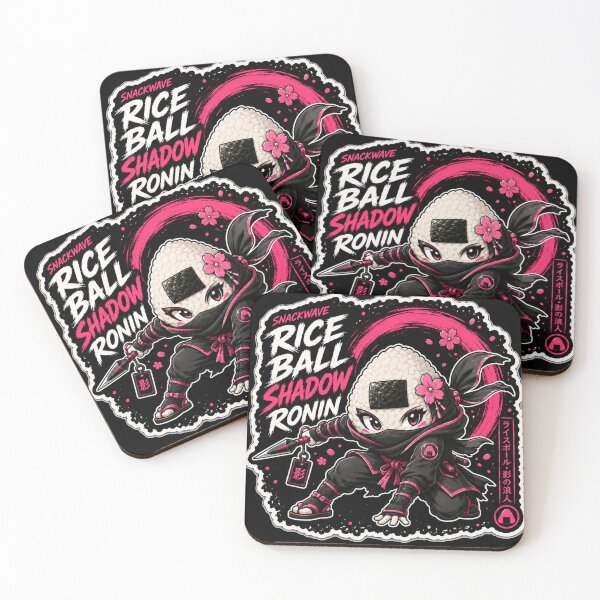 Item preview, Rice Ball Shadow Ronin Anime Ninja Onigiri Warrior Sticker designed and sold by Snackwave Ninety.