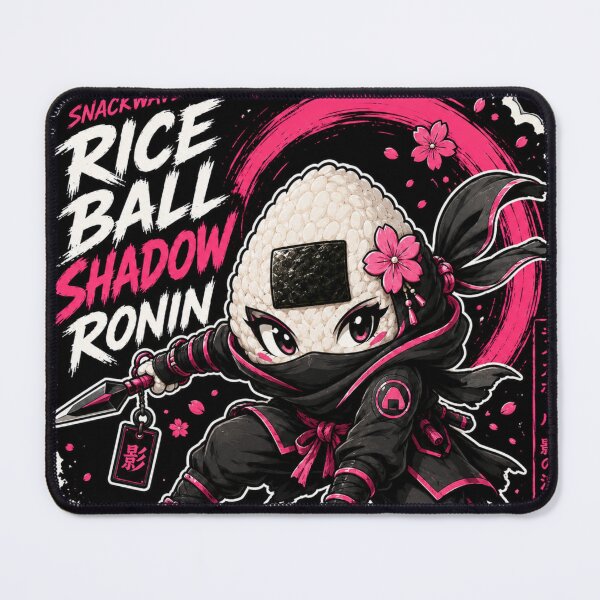 Item preview, Rice Ball Shadow Ronin Anime Ninja Onigiri Warrior Sticker designed and sold by Snackwave Ninety.