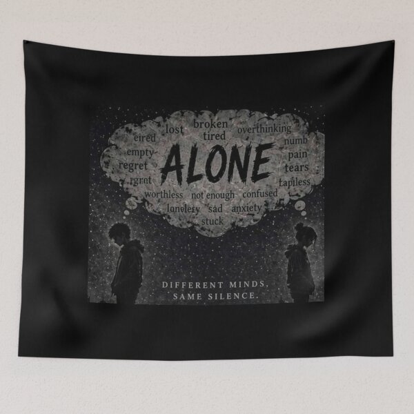 Item preview, ALONE Different Minds |  | Lost In Thoughts designed and sold by NovaInfinityStudio.