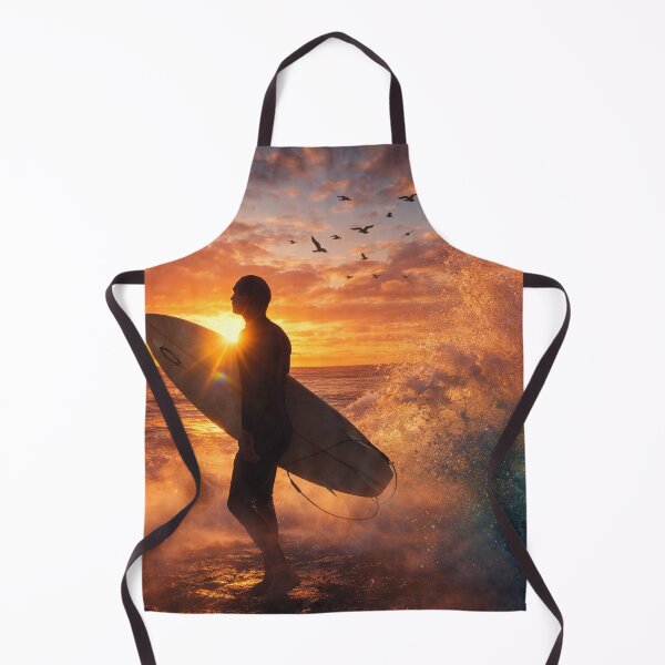 Item preview, Into the Glow – Surfer at Sunset Ocean Wall Art designed and sold by Kimberly Palmer.