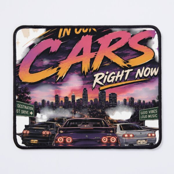 Item preview, We Are All In Our Cars Right Now – Retro Night Drive JDM Car Culture T-Shirt designed and sold by FantasyFlicker.