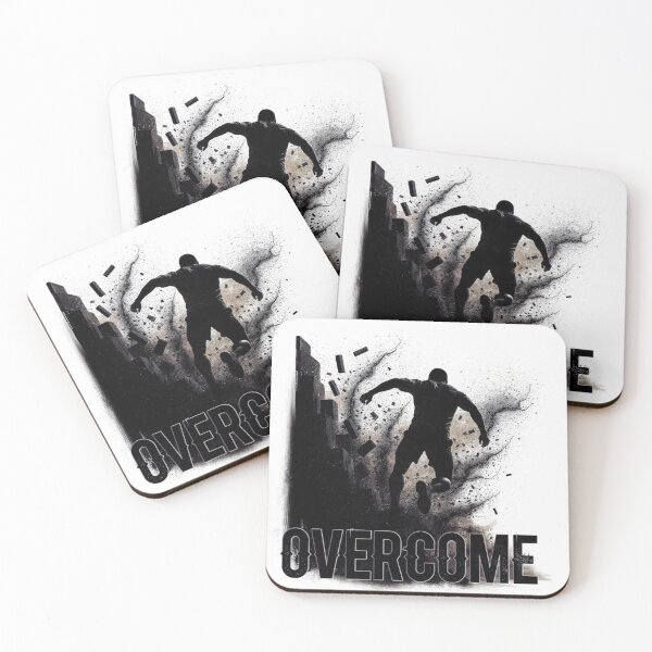 Item preview, Overcome Obstacles Motivational Poster - Break Through Walls Strength Power Athlete Mindset designed and sold by AiNaturalsOnly.