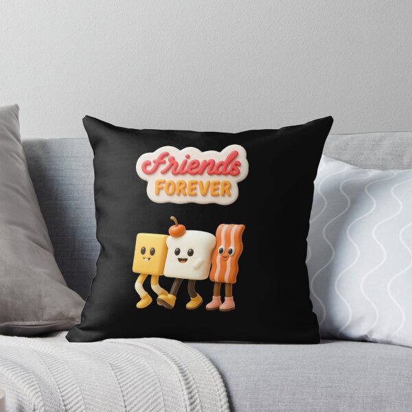 Item preview, Friends Forever Cute 3D Kawaii Breakfast Besties Sticker designed and sold by thazinart.