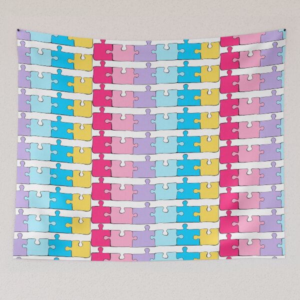Item preview, Genderflux Puzzle Pieces Pride Flag designed and sold by HarveyHandcraftsandDesigns.