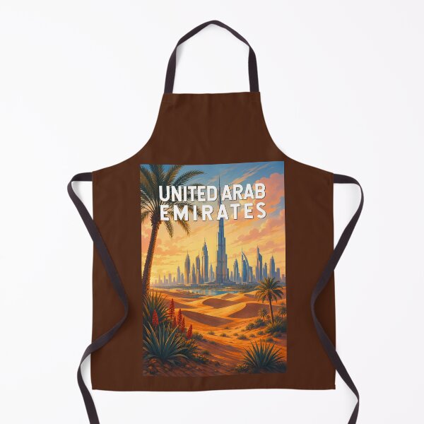Item preview, UAE United Arab Emirates Illustration Travel Art Vintage designed and sold by KrisSidDesigns.