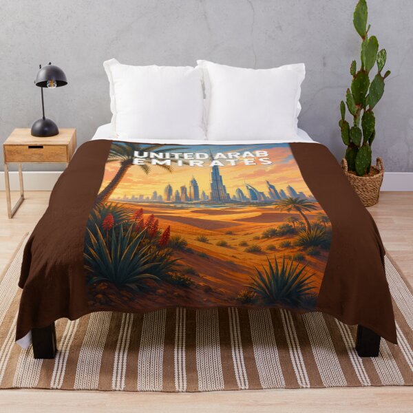 Item preview, UAE United Arab Emirates Illustration Travel Art Vintage designed and sold by KrisSidDesigns.