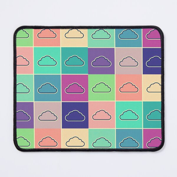 Item preview, Green patchwork with clouds designed and sold by uunaa.