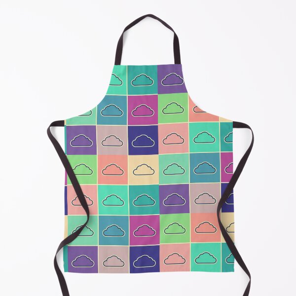 Item preview, Green patchwork with clouds designed and sold by uunaa.
