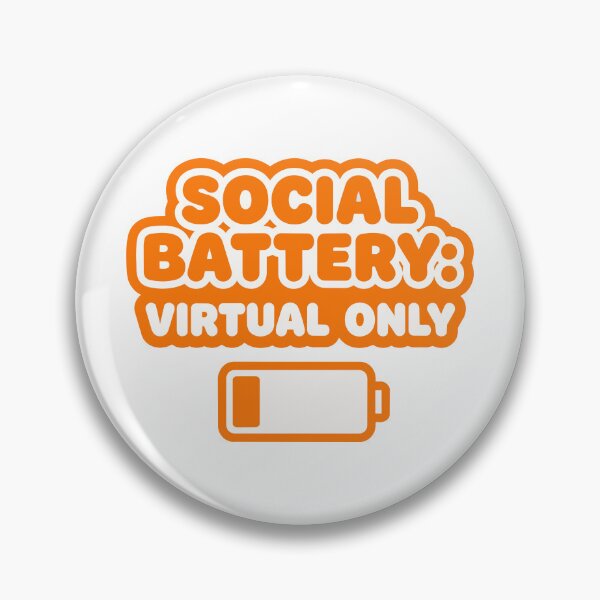 Item preview, Social Battery Virtual Only Funny VR Gamer designed and sold by Lestari Studio.