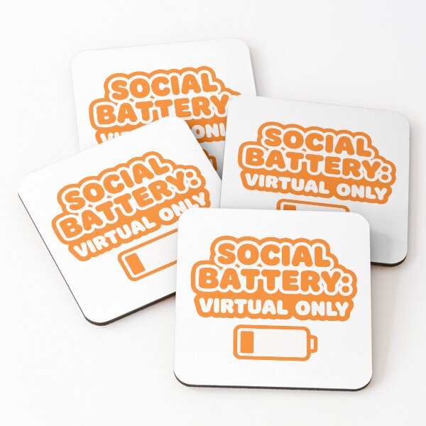 Item preview, Social Battery Virtual Only Funny VR Gamer designed and sold by Lestari Studio.