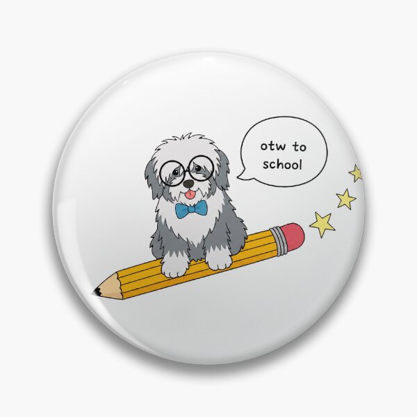 Item preview, Funny Old English Sheepdog Back To School Pencil Boys Girls Kids designed and sold by FurryHavenPH.