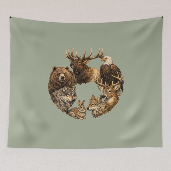 Item preview, Northern Forest Circle designed and sold by CashCrow.