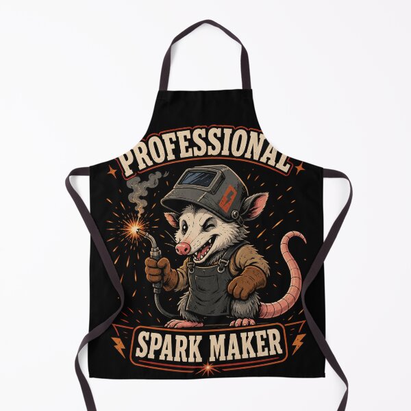 Item preview, Professional Spark Maker Possum Welder – Funny Welding Tradesman Retro Design designed and sold by PatysArt.