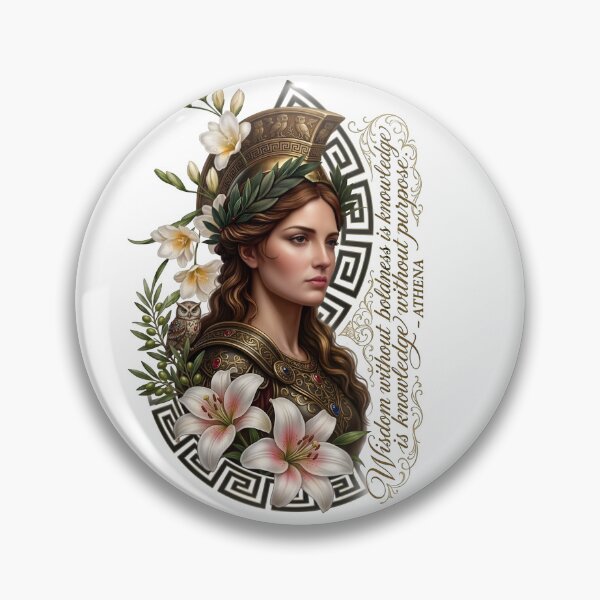 Item preview, Goddess Athena Greek Mythology Wisdom Owl designed and sold by Sovereign Supply Co..