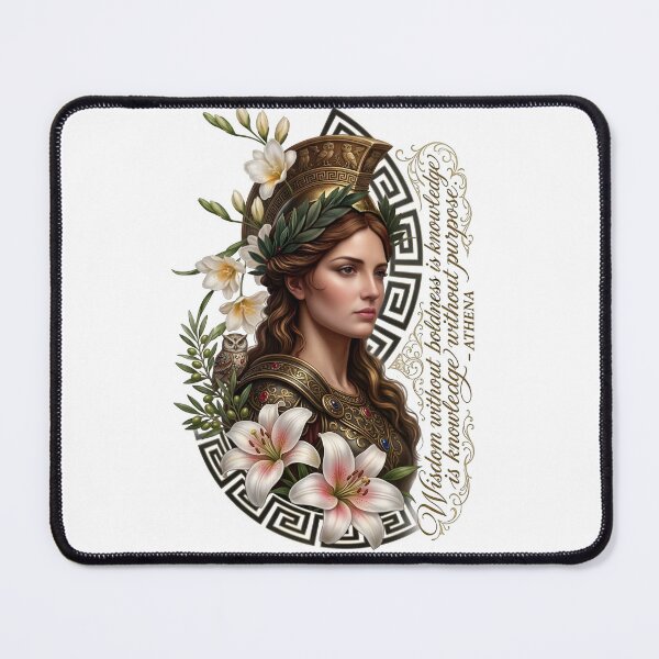 Item preview, Goddess Athena Greek Mythology Wisdom Owl designed and sold by Sovereign Supply Co..