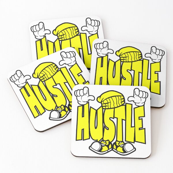 Item preview, Hustle – Motivational Cartoon Character Bold Retro Design Gift for Gym Lovers designed and sold by NFTWords.