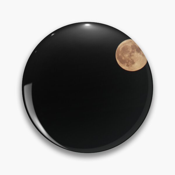 Item preview, Orange Full Moon Rising Against a Clear Black Night Sky With Visible Lunar Craters designed and sold by Nmallia.