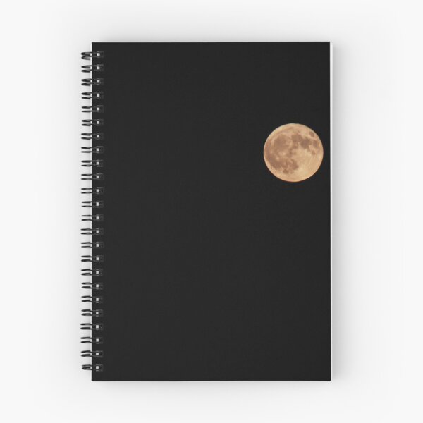 Item preview, Orange Full Moon Rising Against a Clear Black Night Sky With Visible Lunar Craters designed and sold by Nmallia.