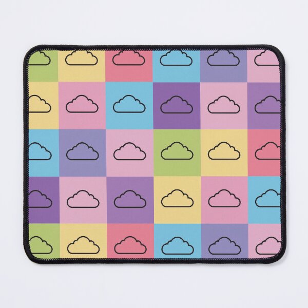 Item preview, Baby pink patchwork with clouds designed and sold by uunaa.