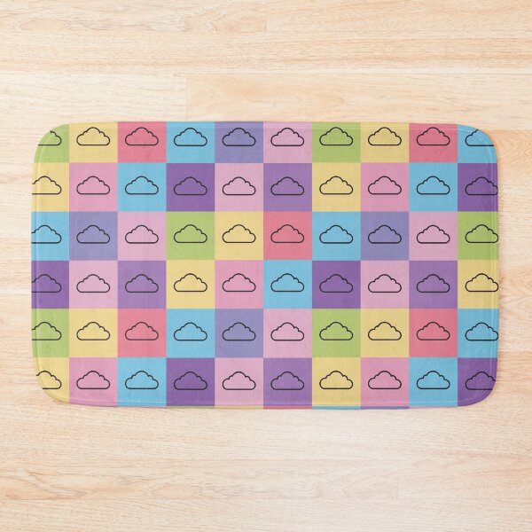 Item preview, Baby pink patchwork with clouds designed and sold by uunaa.