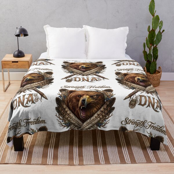Item preview, Grizzly Bear Eagle Strength Freedom DNA designed and sold by Sovereign Supply Co..