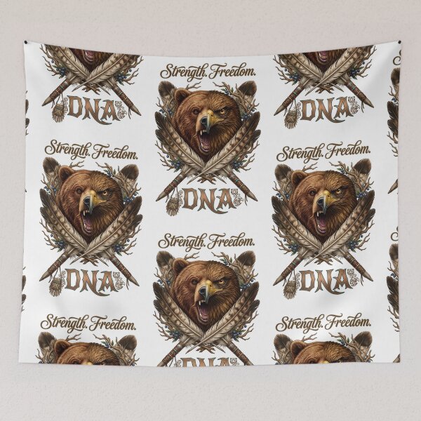Item preview, Grizzly Bear Eagle Strength Freedom DNA designed and sold by Sovereign Supply Co..