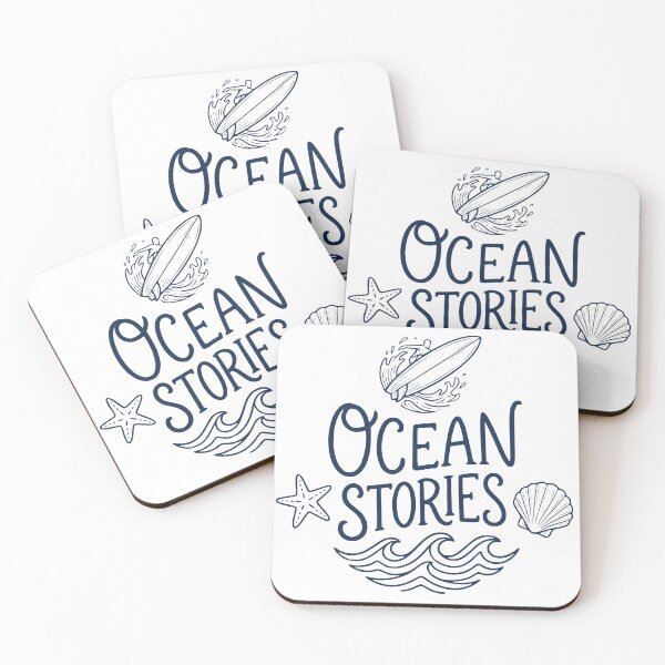 Item preview, Ocean Stories Hand Drawn Coatal Typography designed and sold by crackerflake.