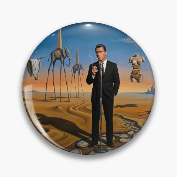 Item preview, Rod Serling Standing in a Salvador Dali Painting designed and sold by Halifaxartguy.