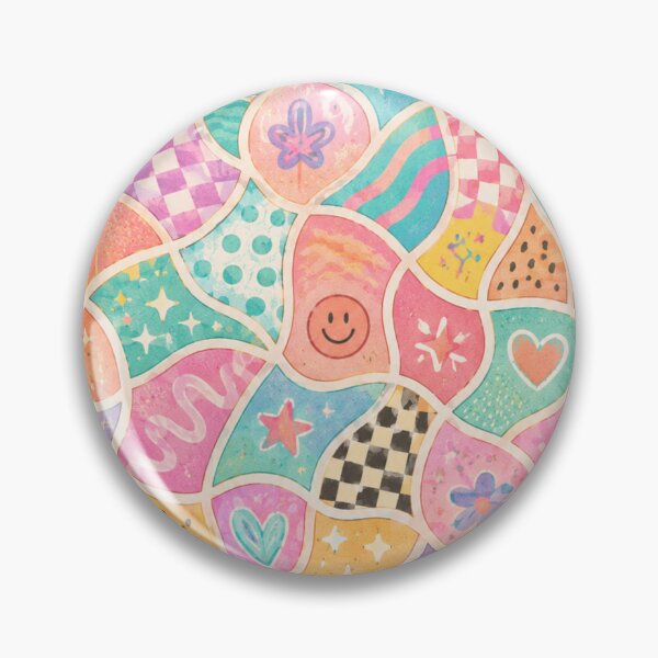 Item preview, Maximalist Dopamine Love | Colorful Pastel Doodle Pattern designed and sold by InnerwayStudio.