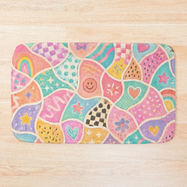Item preview, Maximalist Dopamine Love | Colorful Pastel Doodle Pattern designed and sold by InnerwayStudio.