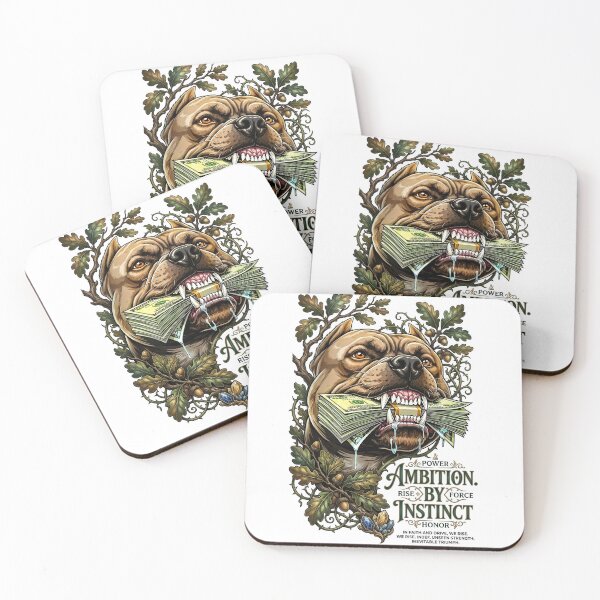 Item preview, Pitbull Dog Eating Cash Money Ambition designed and sold by Sovereign Supply Co..