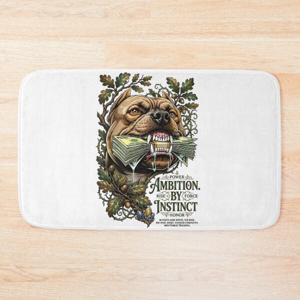 Item preview, Pitbull Dog Eating Cash Money Ambition designed and sold by Sovereign Supply Co..