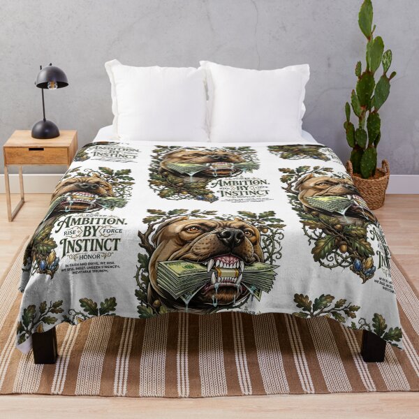 Item preview, Pitbull Dog Eating Cash Money Ambition designed and sold by Sovereign Supply Co..