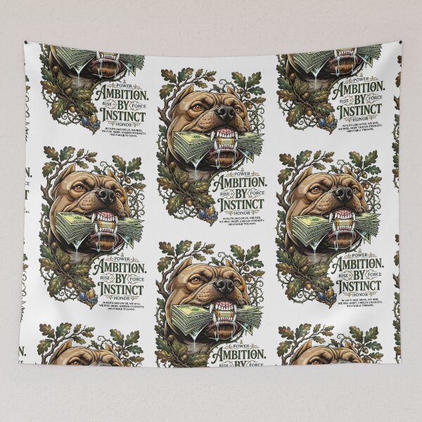 Item preview, Pitbull Dog Eating Cash Money Ambition designed and sold by Sovereign Supply Co..