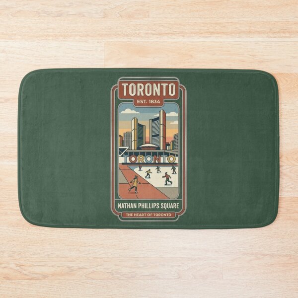 Item preview, Nathan Phillips Square Toronto Vintage Design | Toronto Sign Retro Travel Poster designed and sold by Travel Souvenirs 30.