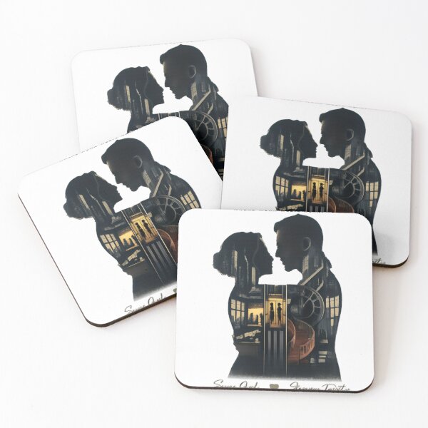 Item preview, Office Romance – Love Beyond the Cubicles | Double Exposure Couple designed and sold by CatLovers Studio.