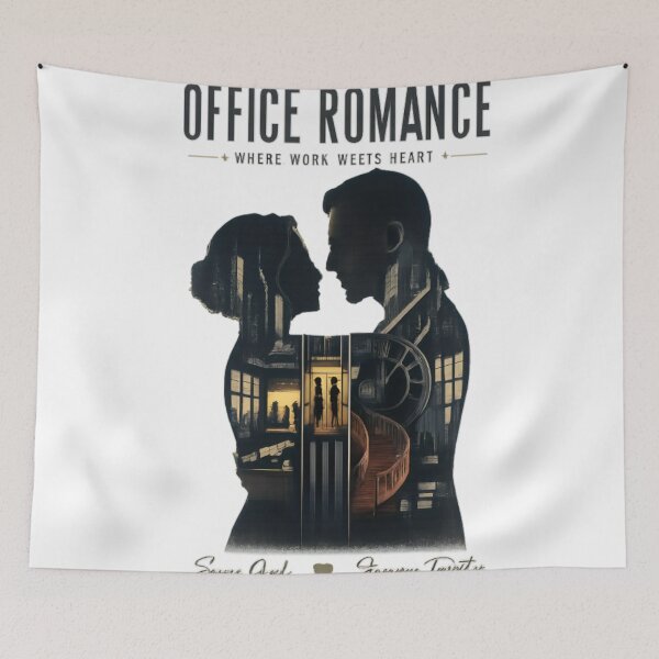 Item preview, Office Romance – Love Beyond the Cubicles | Double Exposure Couple designed and sold by CatLovers Studio.